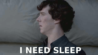 sherlock sleep gif