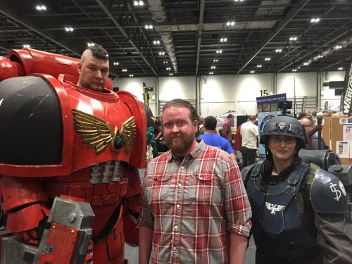me with a blood angel and a guardsman