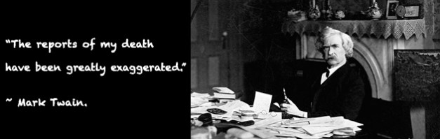 mark twain rumours quote