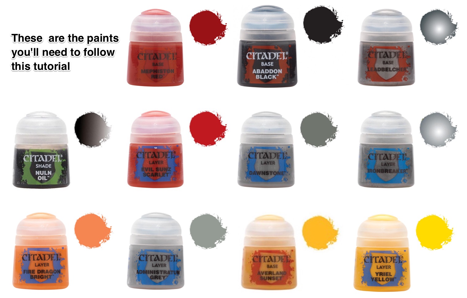 paints for 30k blood angels