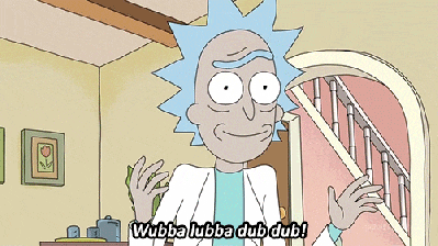 rick and morty wubba lubba dub dub gif