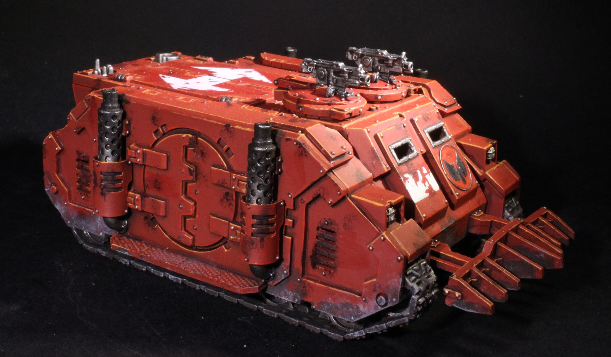 blood angels deimos rhino with combi bolter