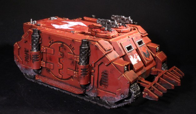 blood angels deimos rhino with combi bolter