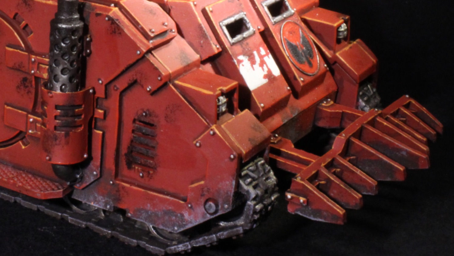 simple weathering on a rhino