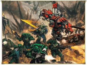 orcs and space marines