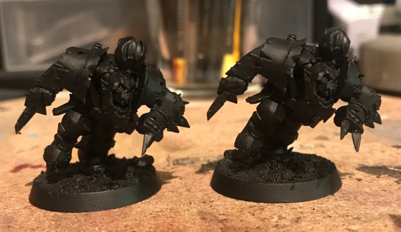 unpainted orc blitzers converted