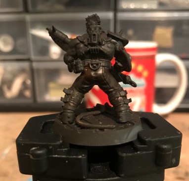 painting leather on miniatures tutorial step 2