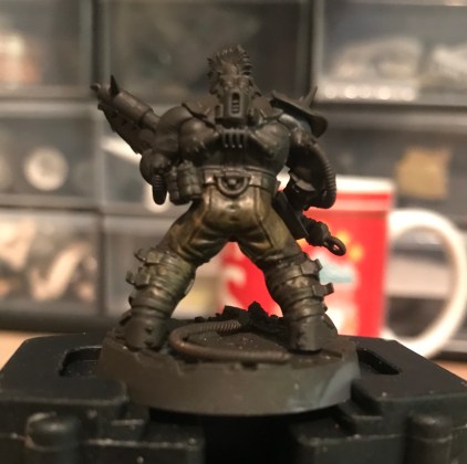 worn leather on miniatures