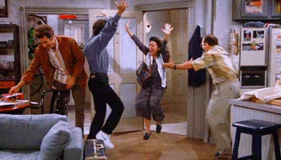 seinfeld celebration gif dance