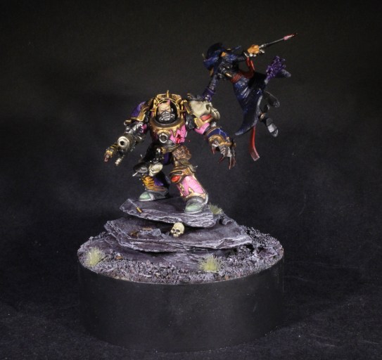 chaos space marine eldar duel