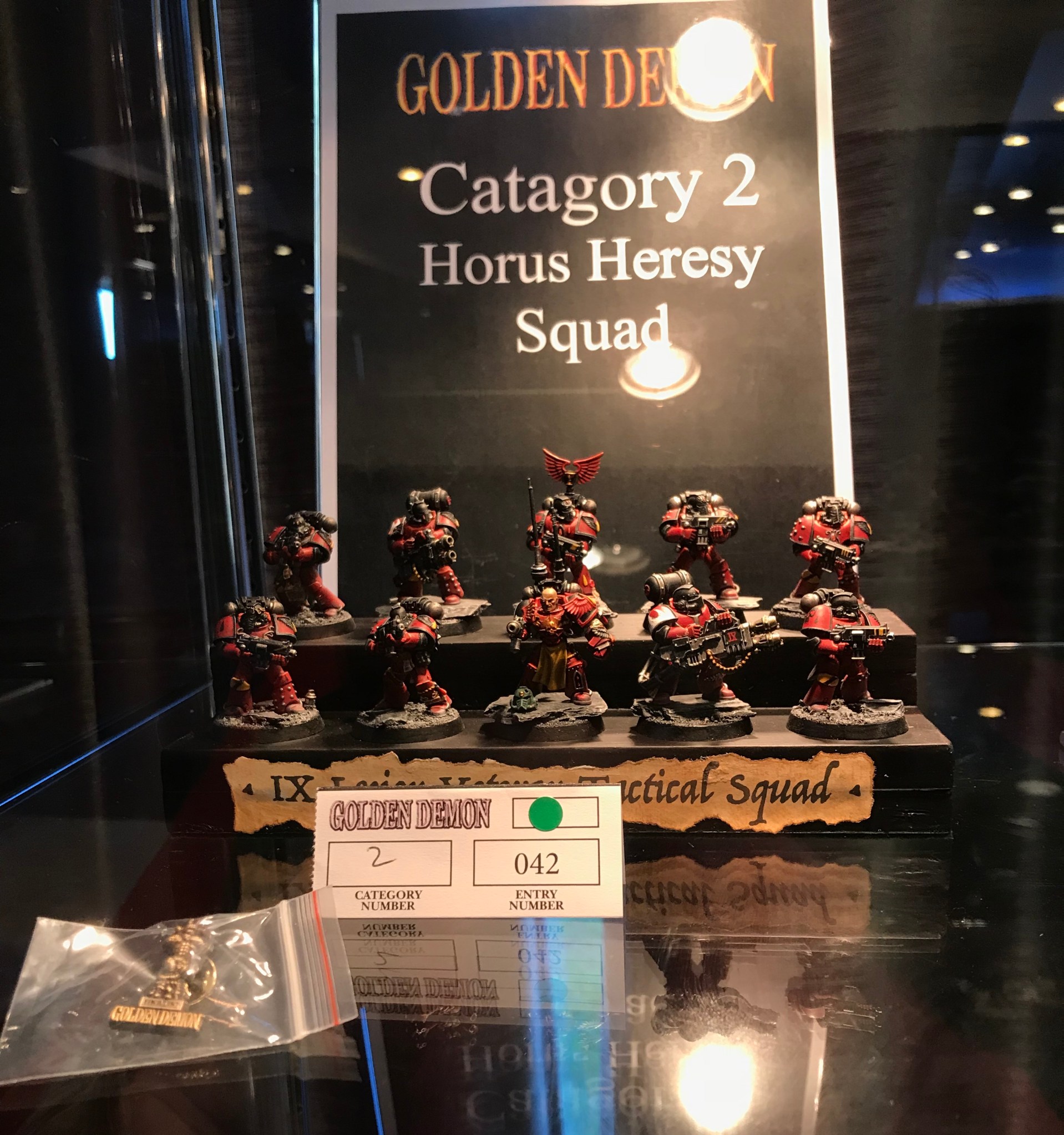 blood angels veterans golden demon pin john ashton