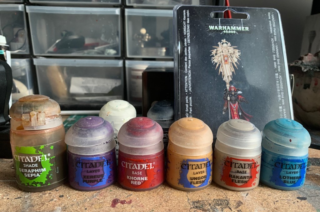 random mini and paints challenge