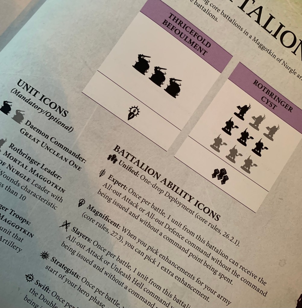 nurgle core battalions