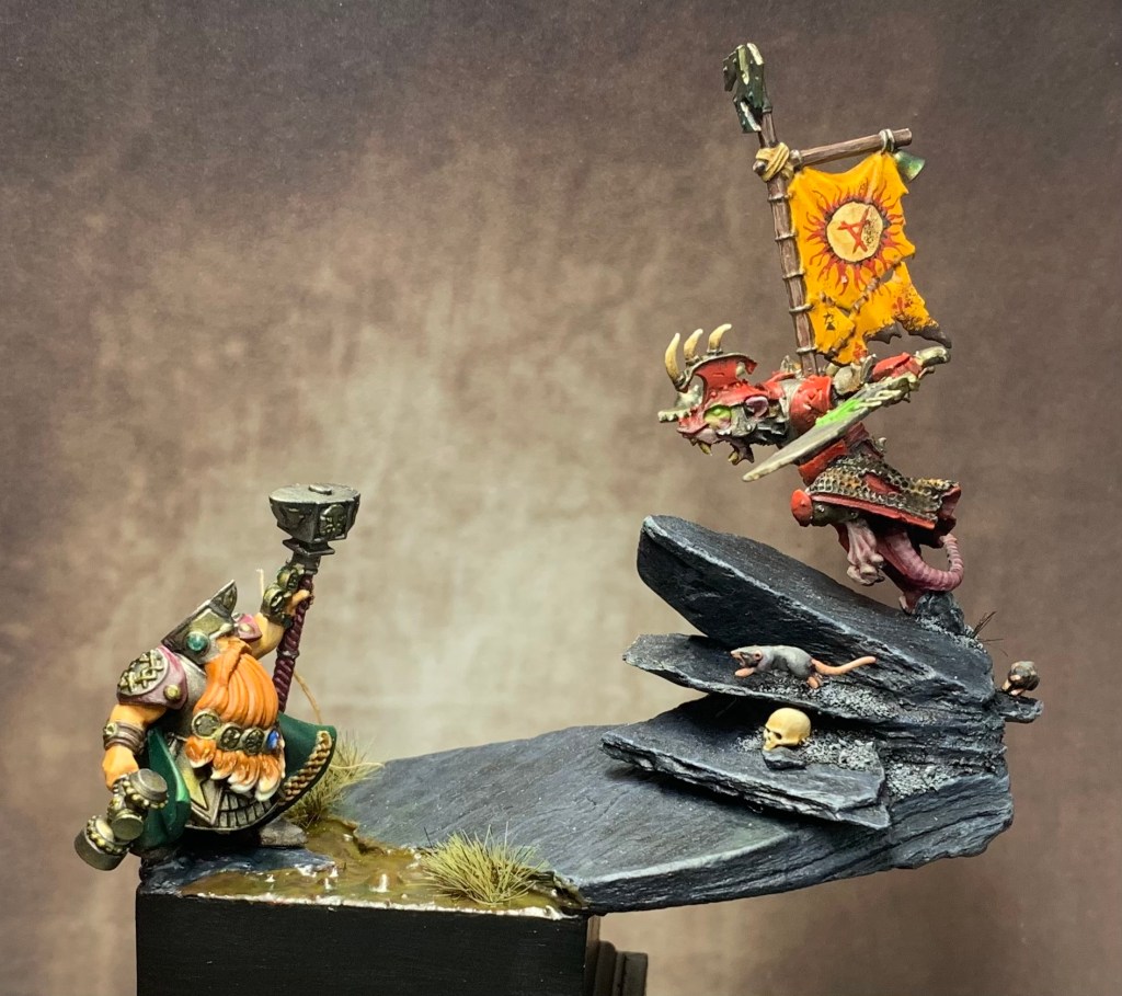 dwarf vs skaven duel